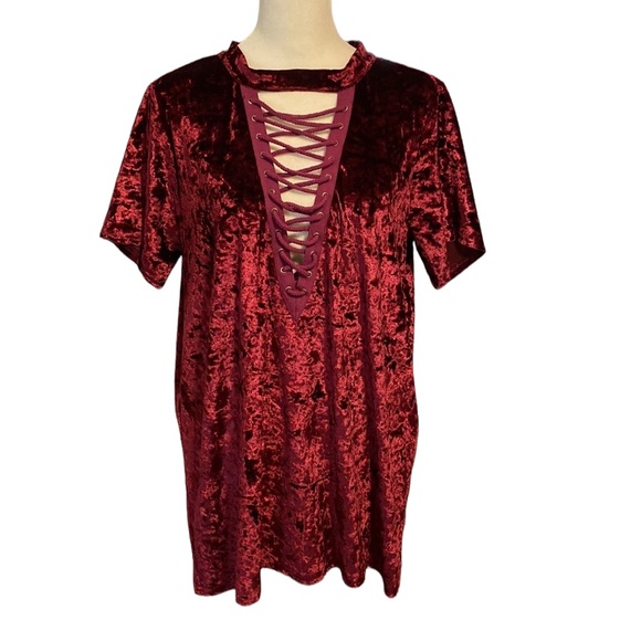 entro Tops - ENTRO crushed velour velvety top